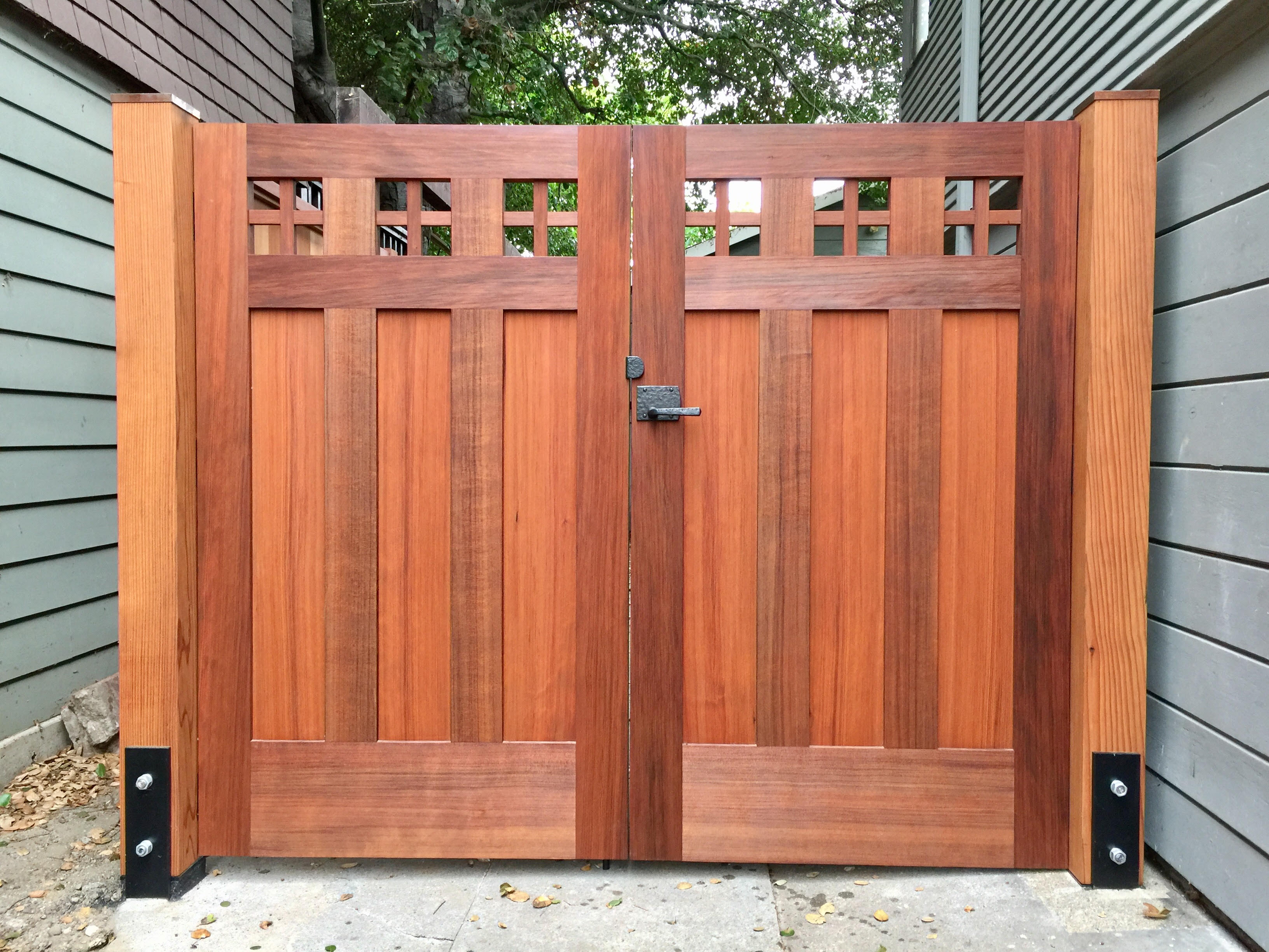 Reclaimed Redwood Gate