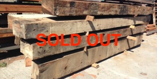 Reclaimed Redwood Bridge Beams