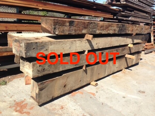 Reclaimed Redwood Bridge Beams