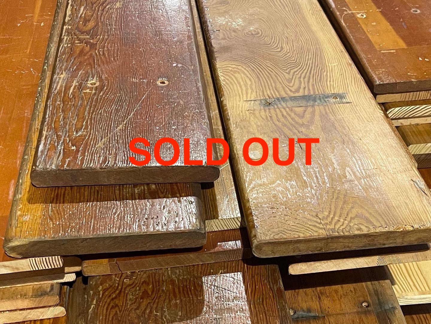 Reclaimed Bleacher Boards